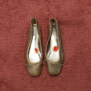 Adrianna Papell Gold Studded Flats